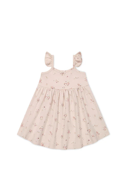 Organic Cotton Gracelyn Dress | Petite Fleur Soft Peony