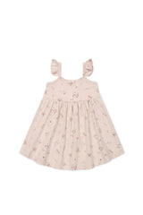 Organic Cotton Gracelyn Dress | Petite Fleur Soft Peony