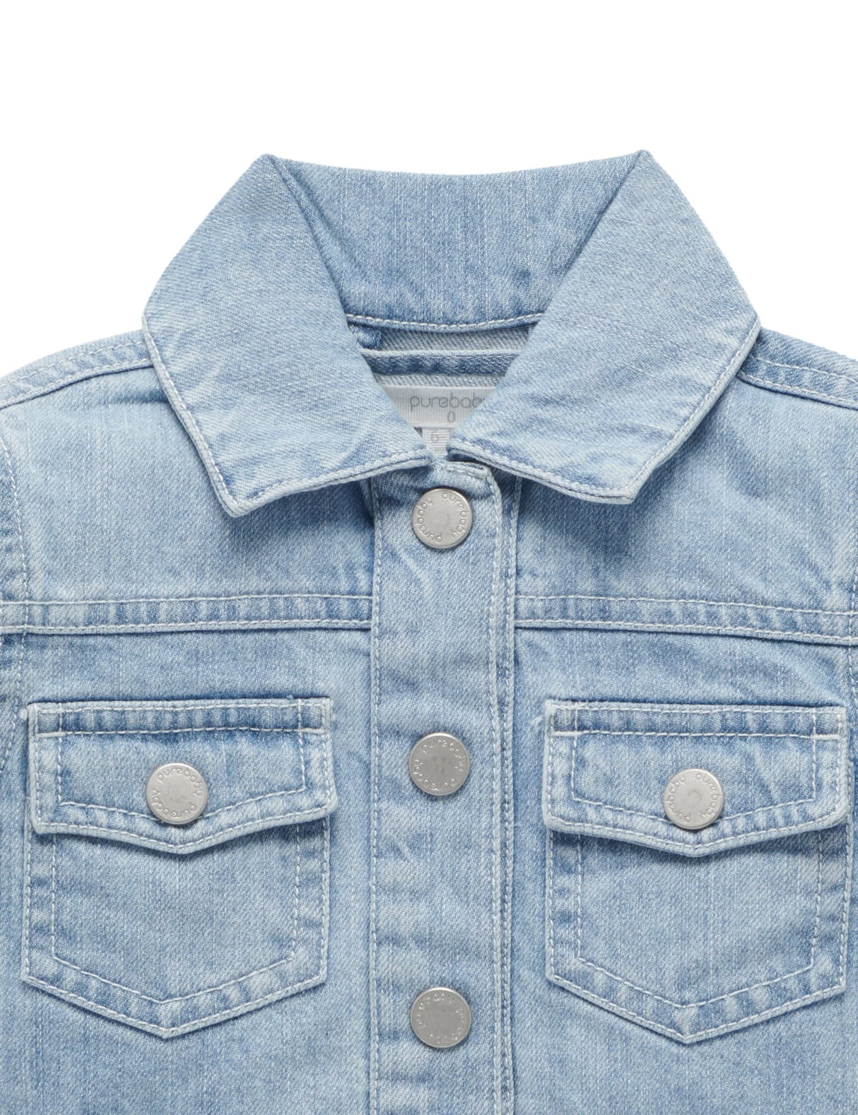 Cropped Denim Jacket | Faded Denim