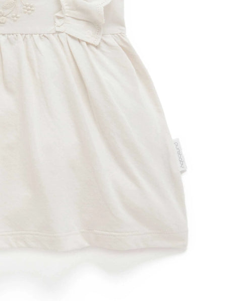 Embroidered Ruffle Top | Cloud