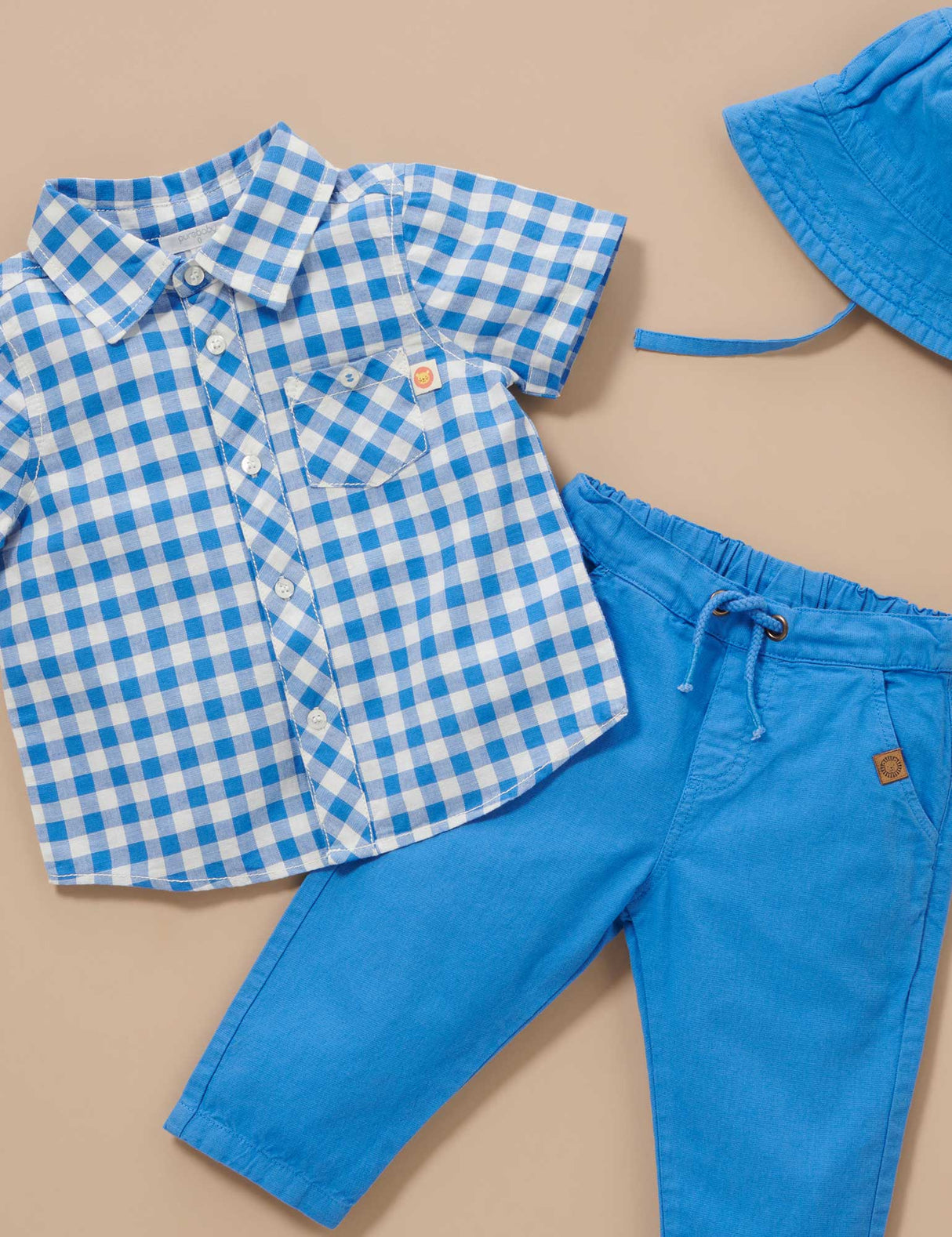 Linen Blend Shirt | Nile Gingham