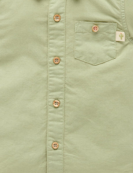 Linen Blend Shirt | Safari