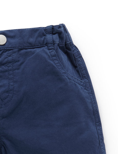 Knee Length Shorts | Summer Navy