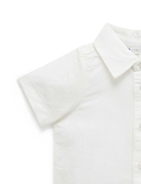 Linen Blend Shirt | Vintage Vanilla