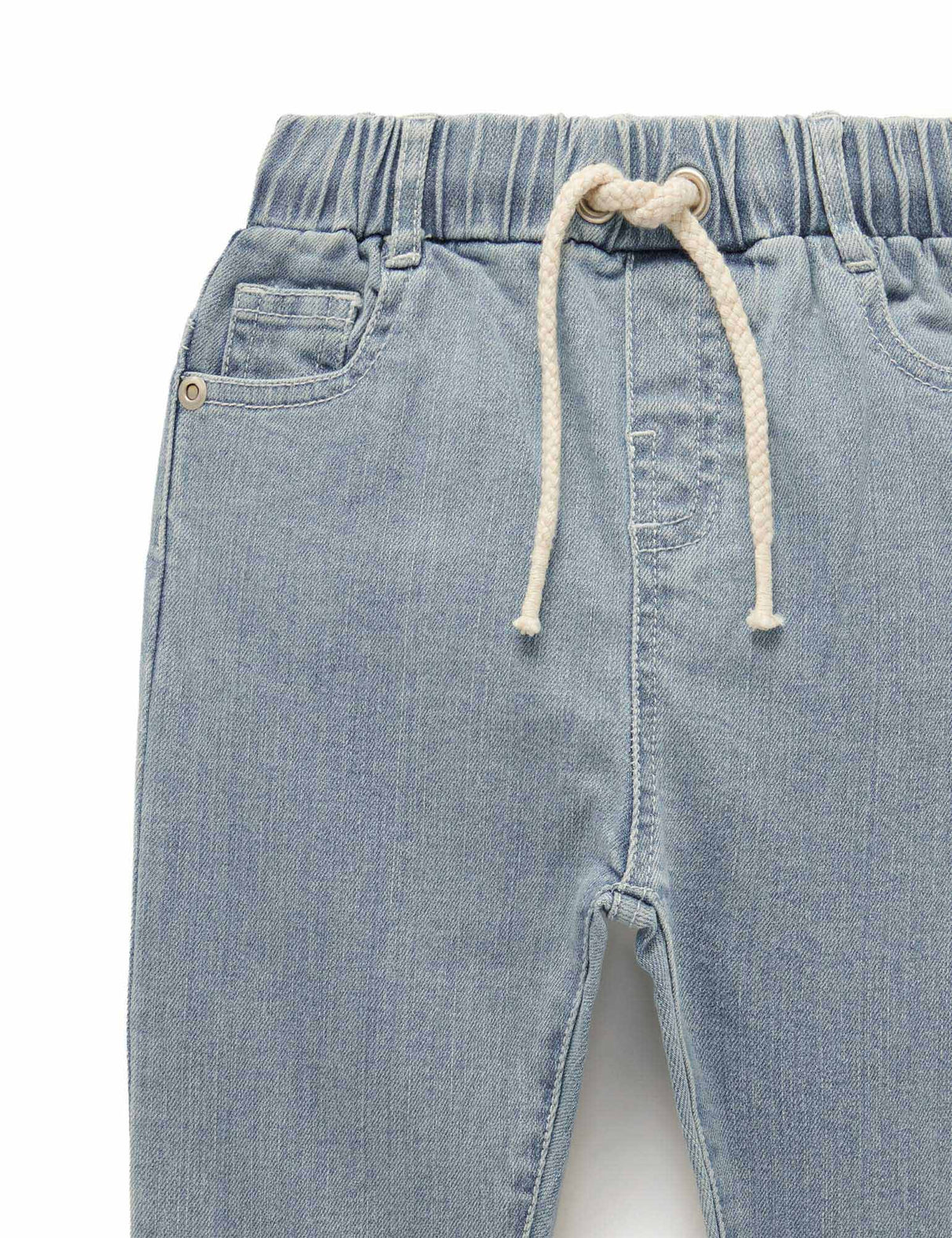 Pull On Jeans | Faded Denim