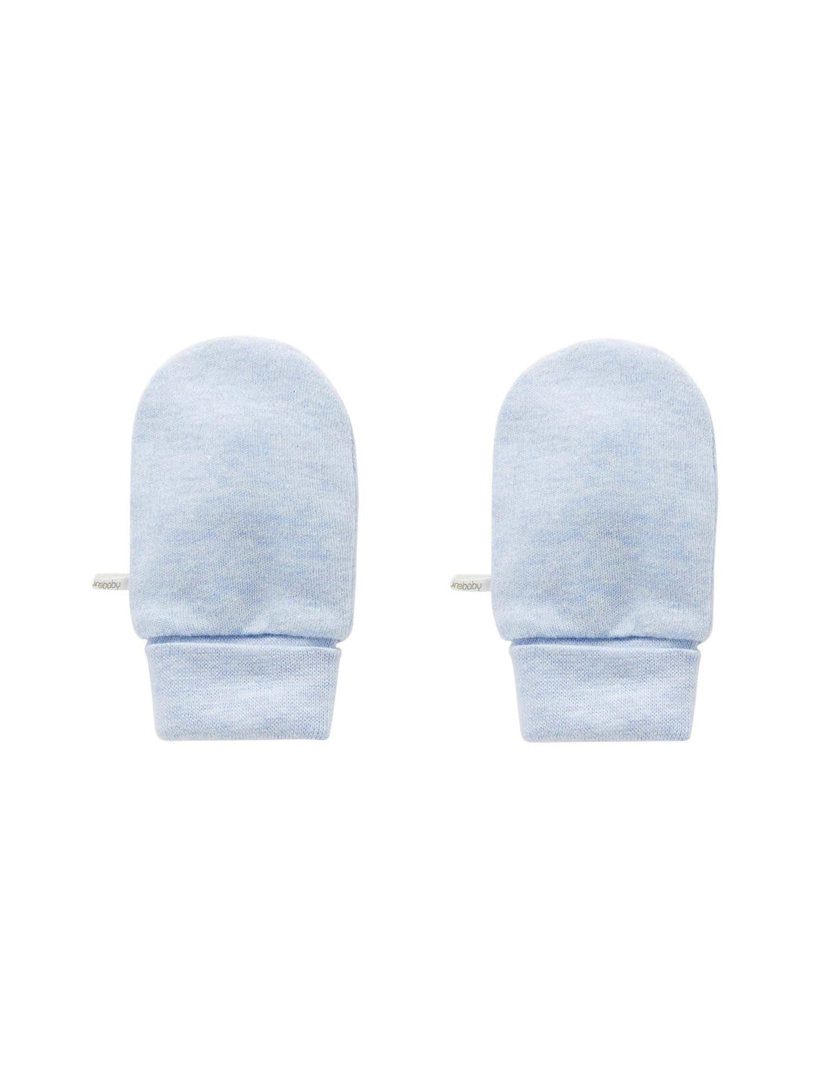 Essentials Mittens | Pale Blue Melange