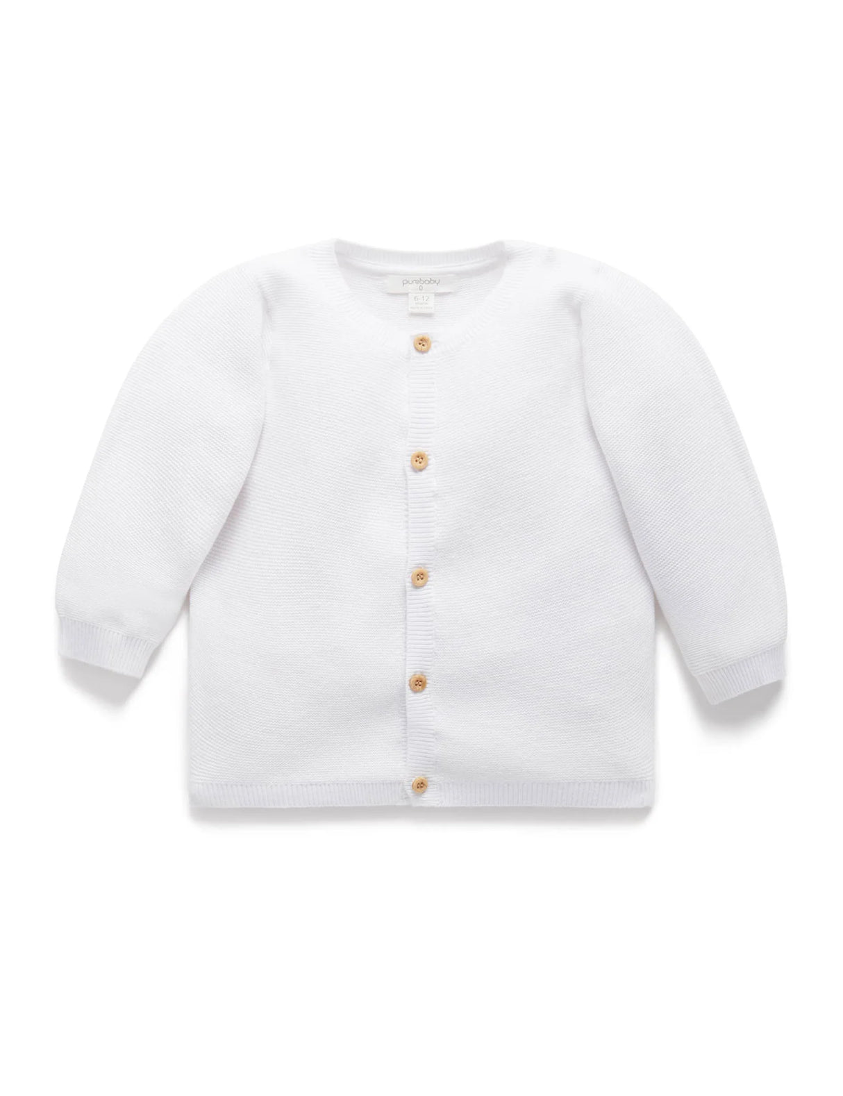 Textured Cardigan | White