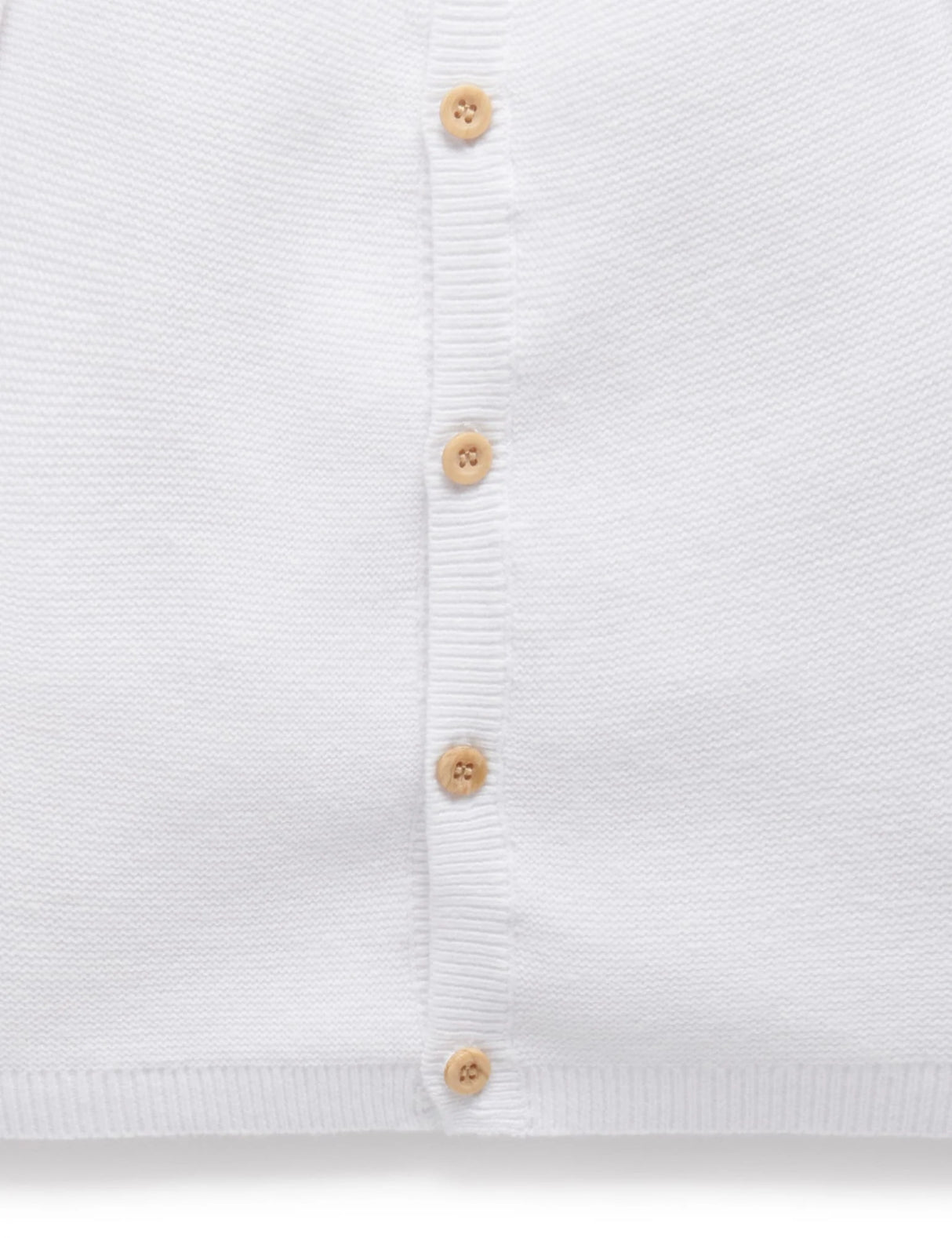 Textured Cardigan | White