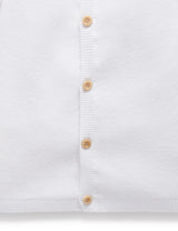 Textured Cardigan | White