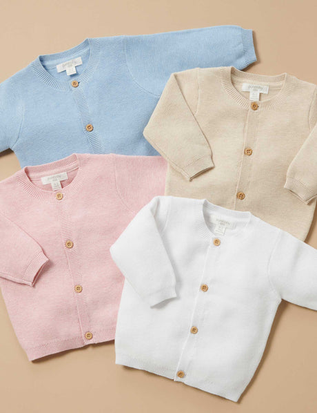 Textured Cardigan | White