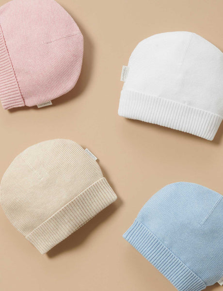 Textured Beanie | Pink Melange