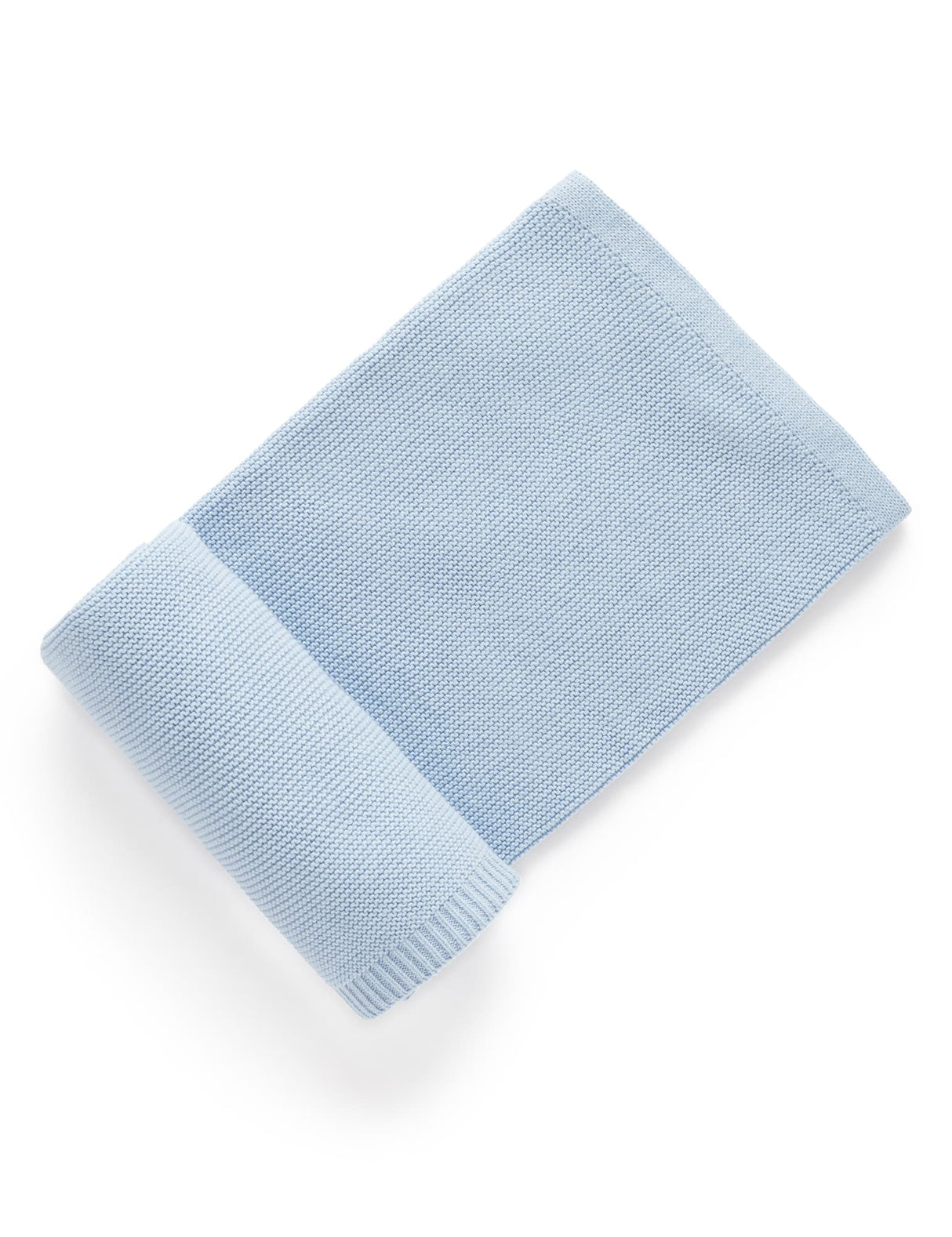 Essentials Textured Blanket | Blue Melange