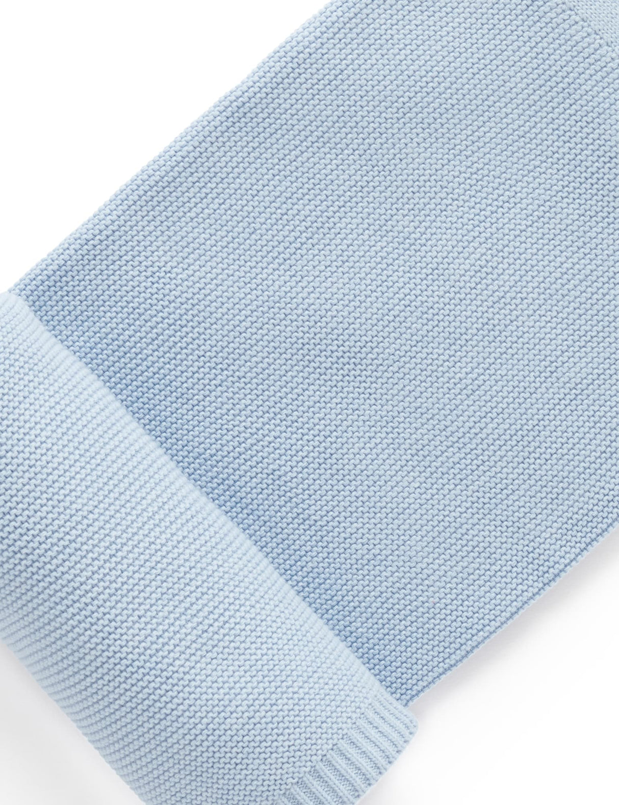 Essentials Textured Blanket | Blue Melange