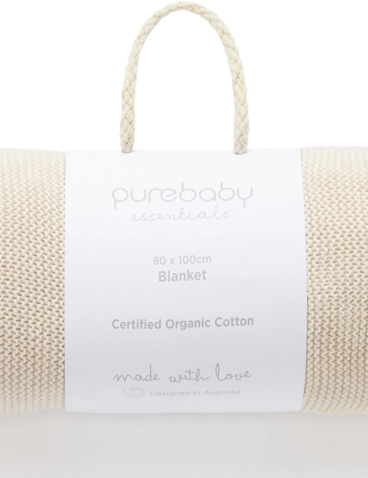 Essentials Textured Blanket | Wheat Melange