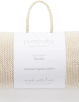 Essentials Textured Blanket | Wheat Melange