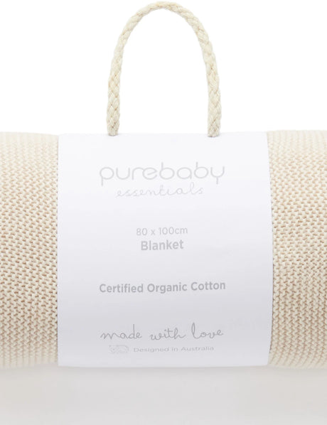 Essentials Textured Blanket | Wheat Melange