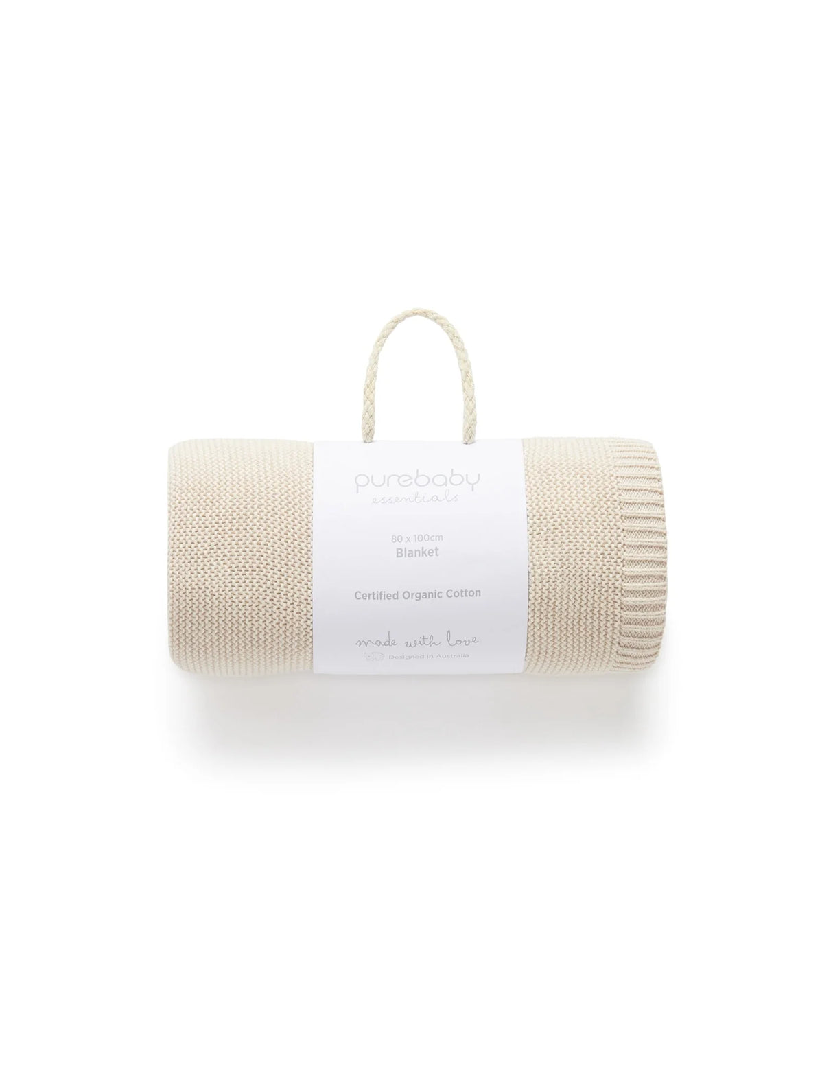 Essentials Textured Blanket | Wheat Melange