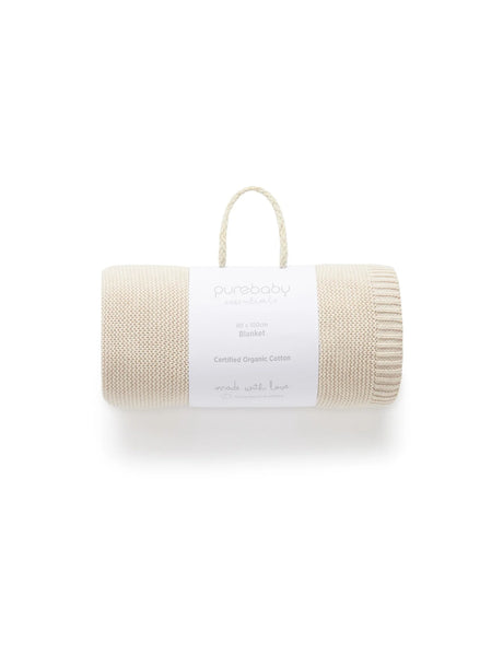 Essentials Textured Blanket | Wheat Melange