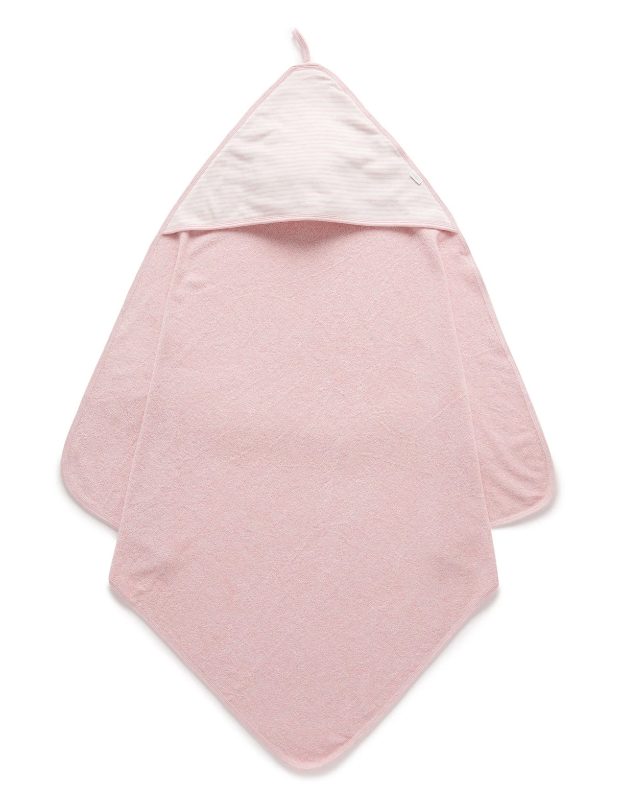 Hooded Towel | Pale Pink Melange