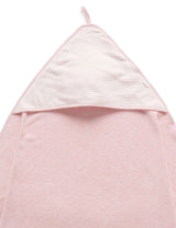 Hooded Towel | Pale Pink Melange