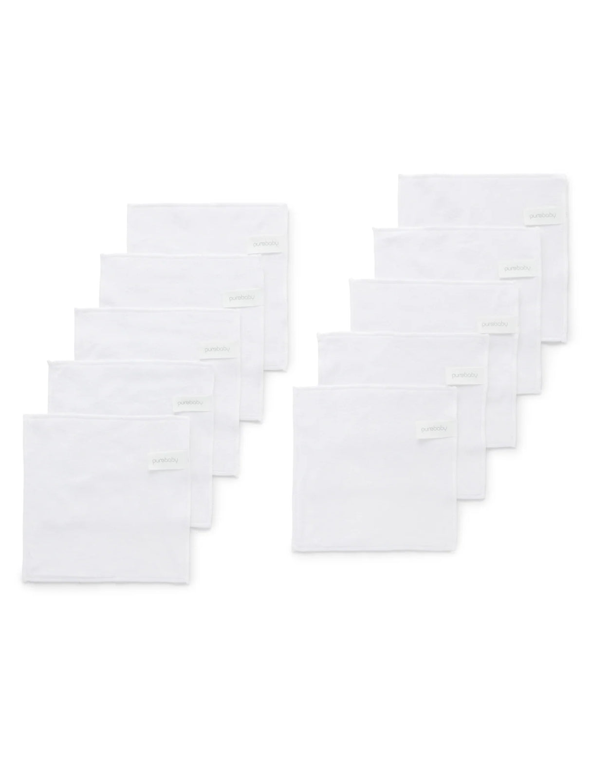 Cloth Wipes 10 Pack | White