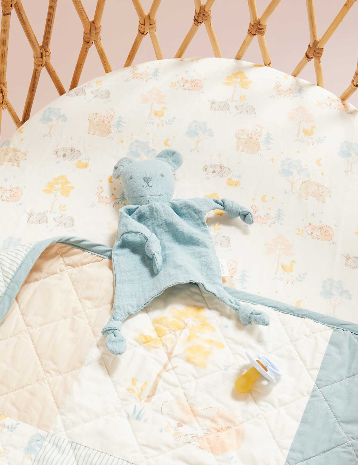 Poplin Printed Fitted Cot Sheet | Little Nap