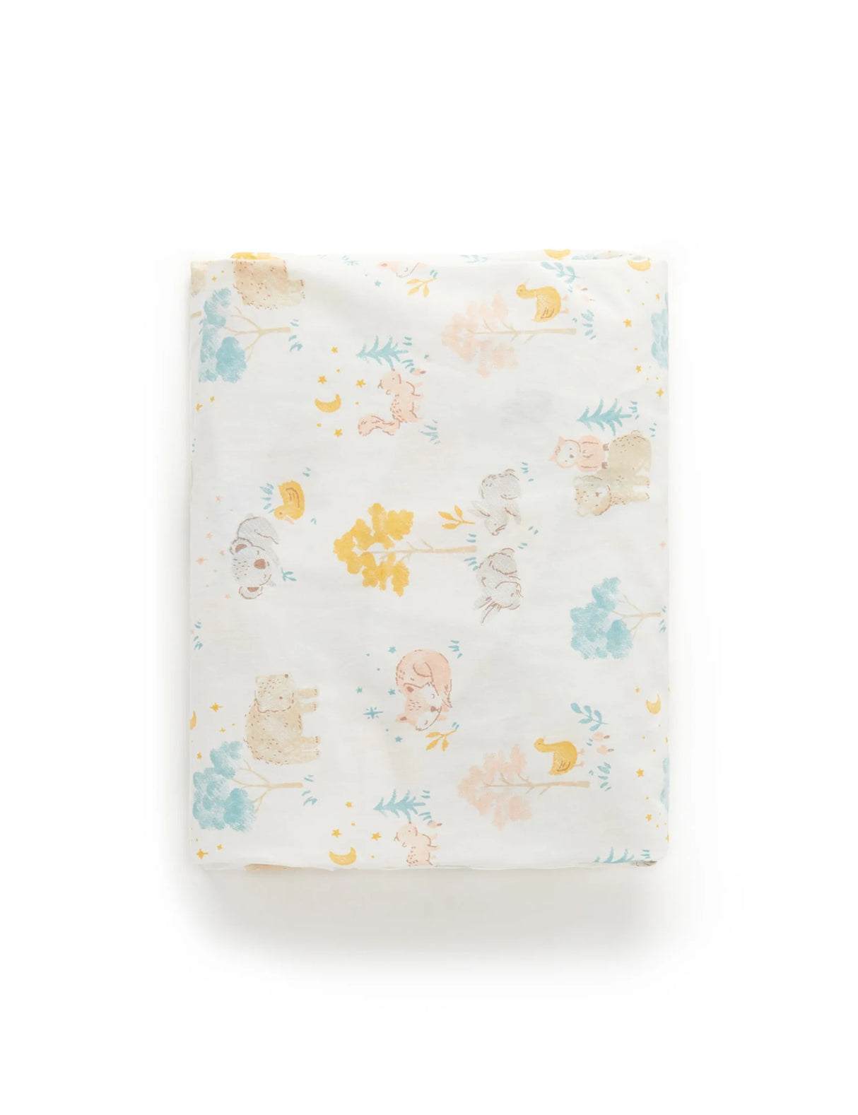 Poplin Printed Fitted Cot Sheet | Little Nap