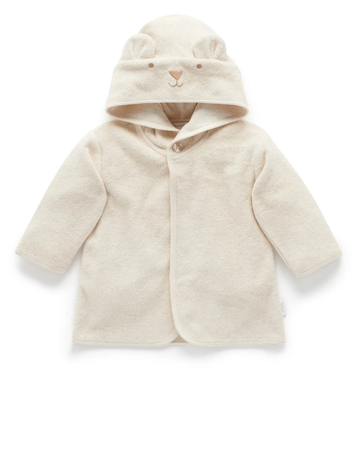 Hooded Bathrobe | Wheat Melange Bear