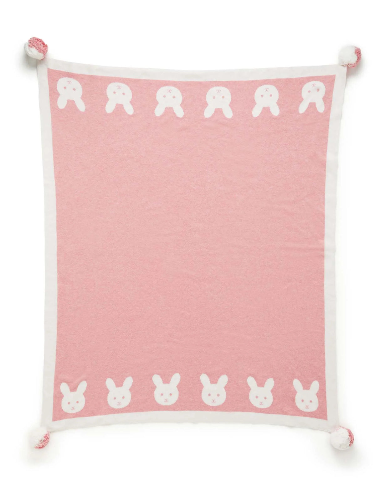 Pom Pom Blanket | Crabapple Melange Bunny