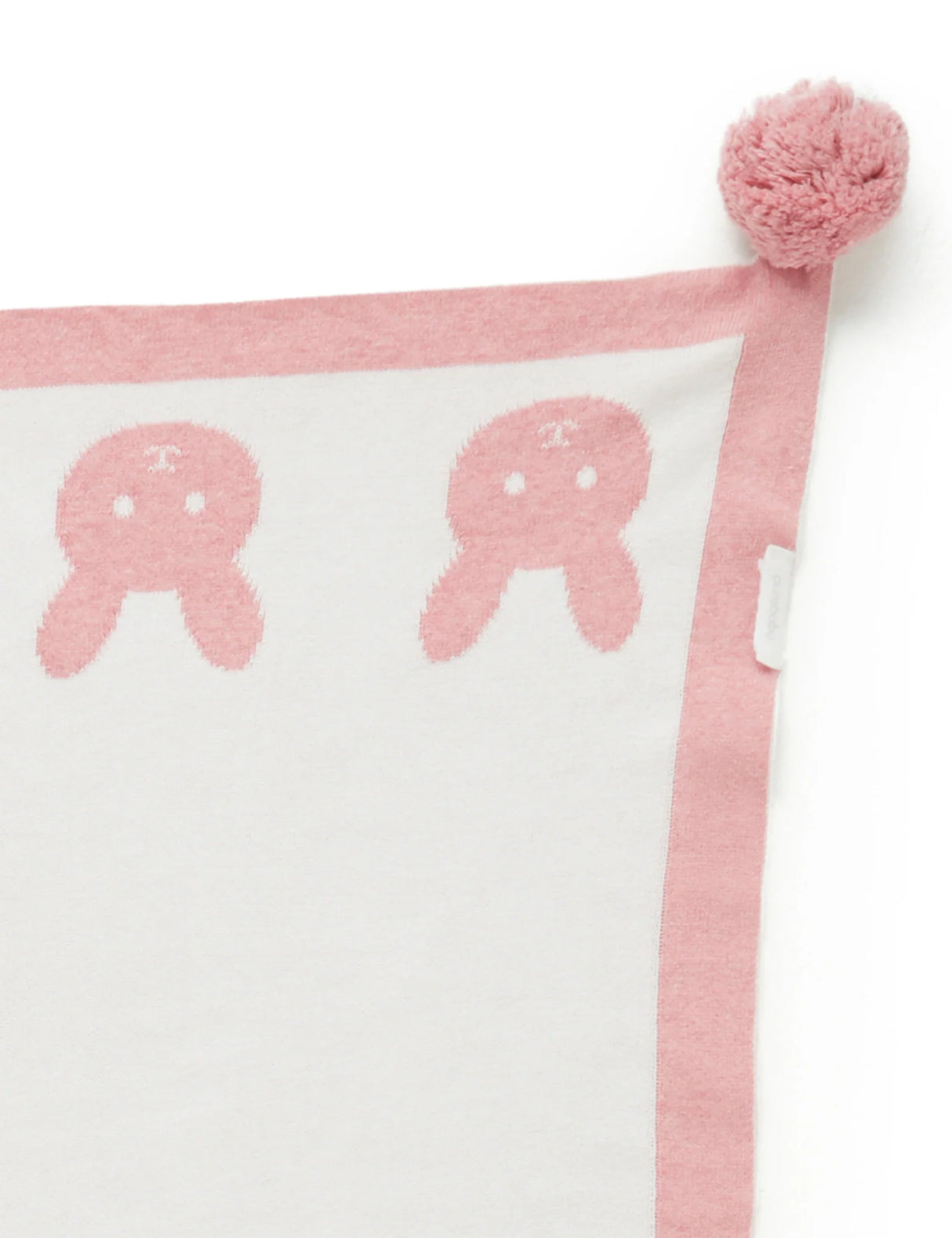 Pom Pom Blanket | Crabapple Melange Bunny