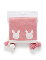 Pom Pom Blanket | Crabapple Melange Bunny