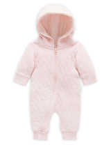 Quilted Growsuit | Pale Pink Melange