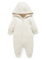 Quilted Growsuit | Wheat Melange