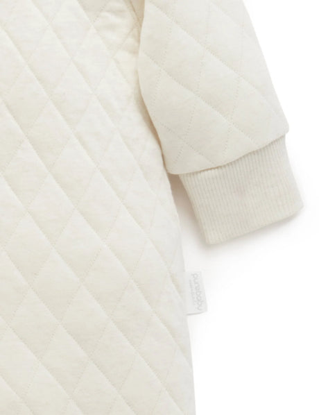 Quilted Growsuit | Wheat Melange