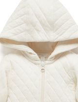 Quilted Growsuit | Wheat Melange