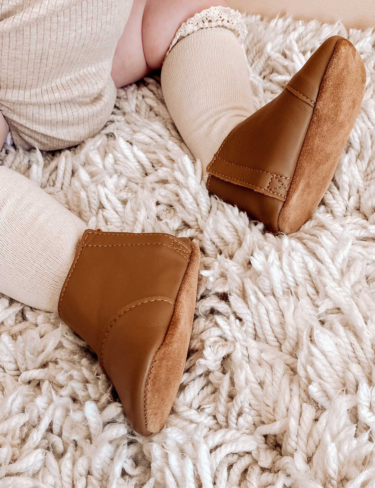 Leather Chelsea Bootie | Tan