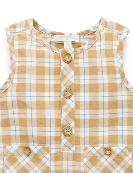 Check Romper | Argan Check