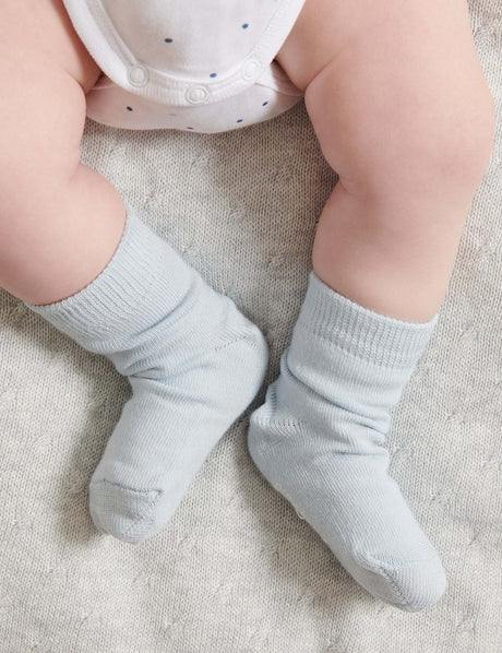 3 Pack Socks | Pale Blue Melange
