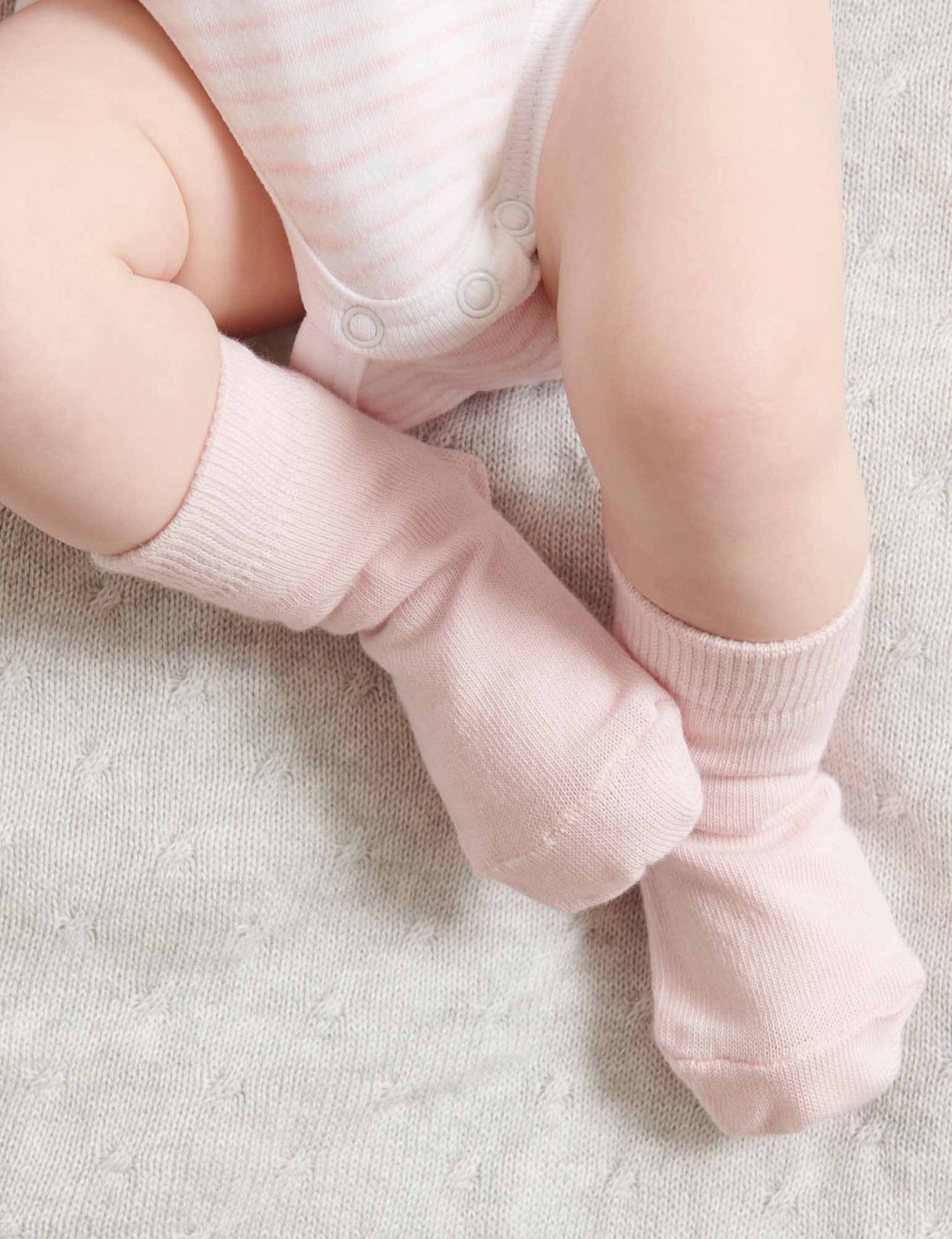 3 Pack Socks | Pale Pink Melange