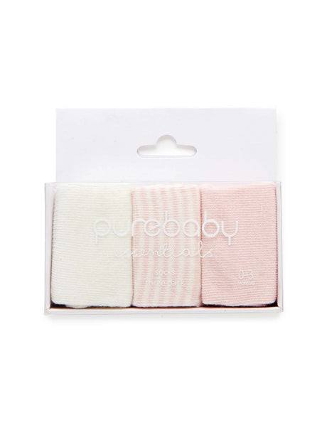 3 Pack Socks | Pale Pink Melange