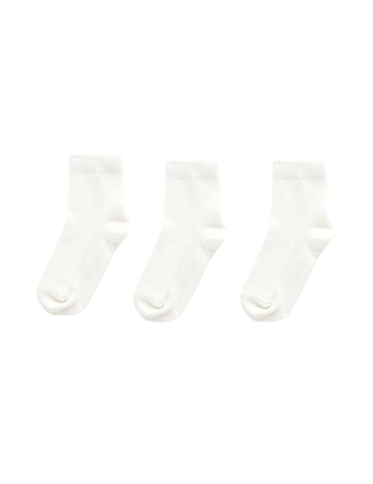 3 Pack Socks | White