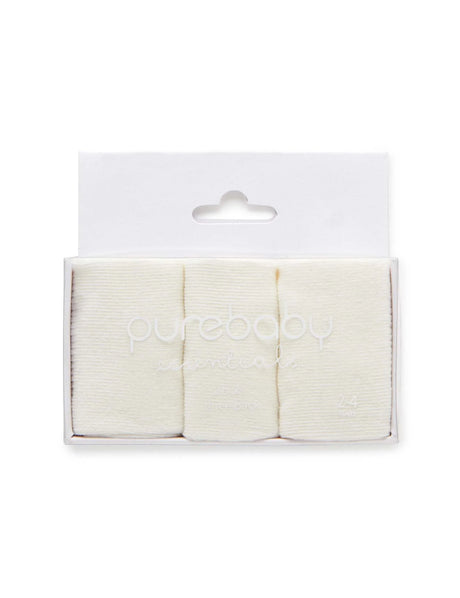 3 Pack Socks | White