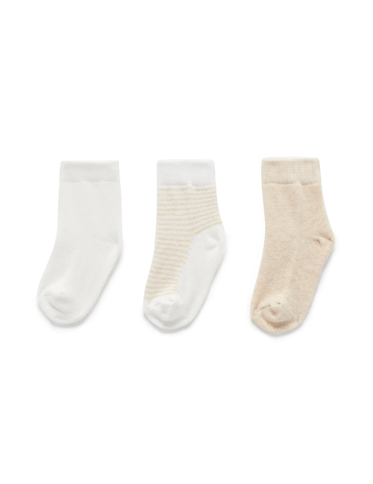 3 Pack Socks | Wheat & Vanilla