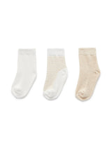 3 Pack Socks | Wheat & Vanilla