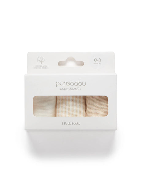 3 Pack Socks | Wheat & Vanilla