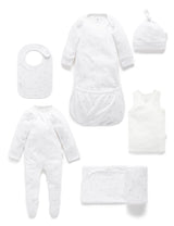 Newborn Hospital Pack | Pale Grey Leaf With Spot