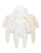 4 Pack Zip Growsuit | Vanilla Bear