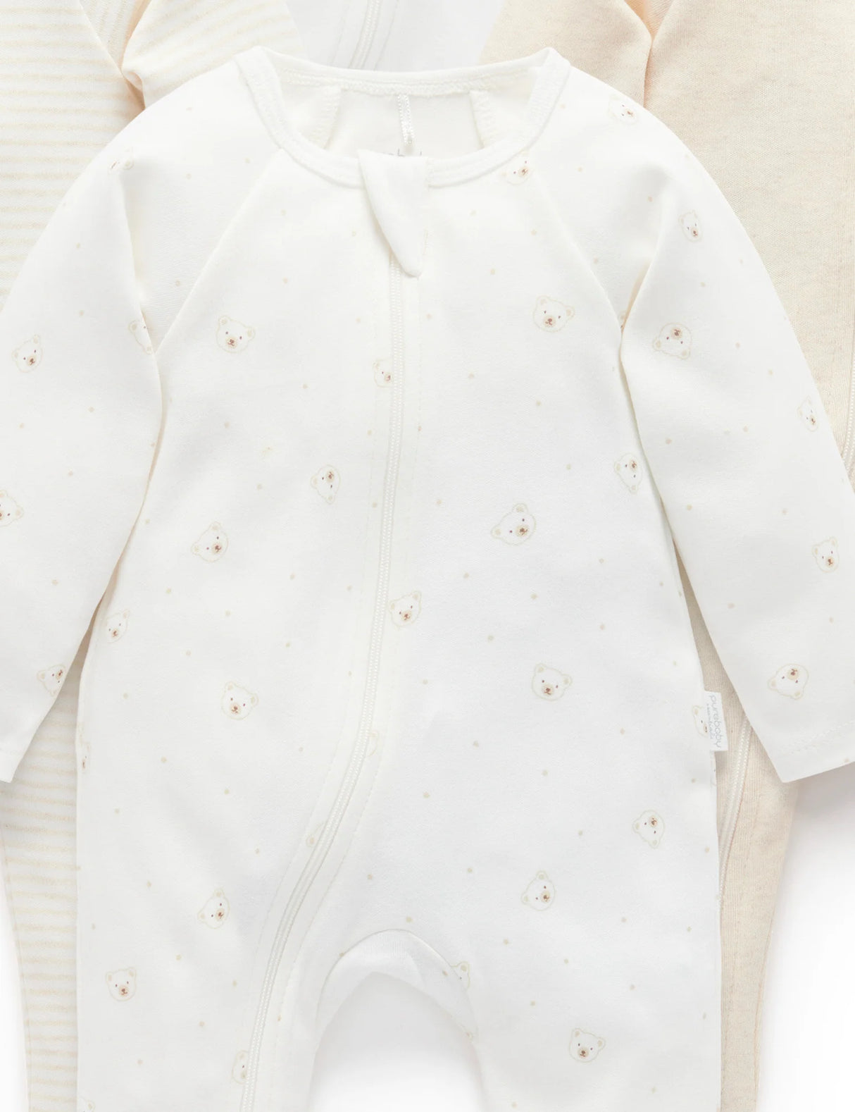 4 Pack Zip Growsuit | Vanilla Bear