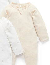 4 Pack Zip Growsuit | Vanilla Bear