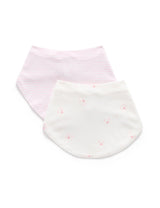 2 Pack Dribble Bib | Pink Bear